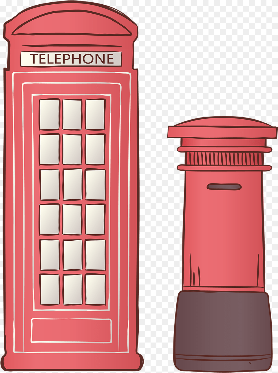 Tourism Sign Scenery English Street And Vector London Drawing Telephone Booth, Mailbox Free Png