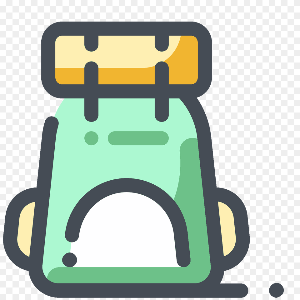 Tourist Backpack Icon, Grass, Plant, Lawn, Bulldozer Png