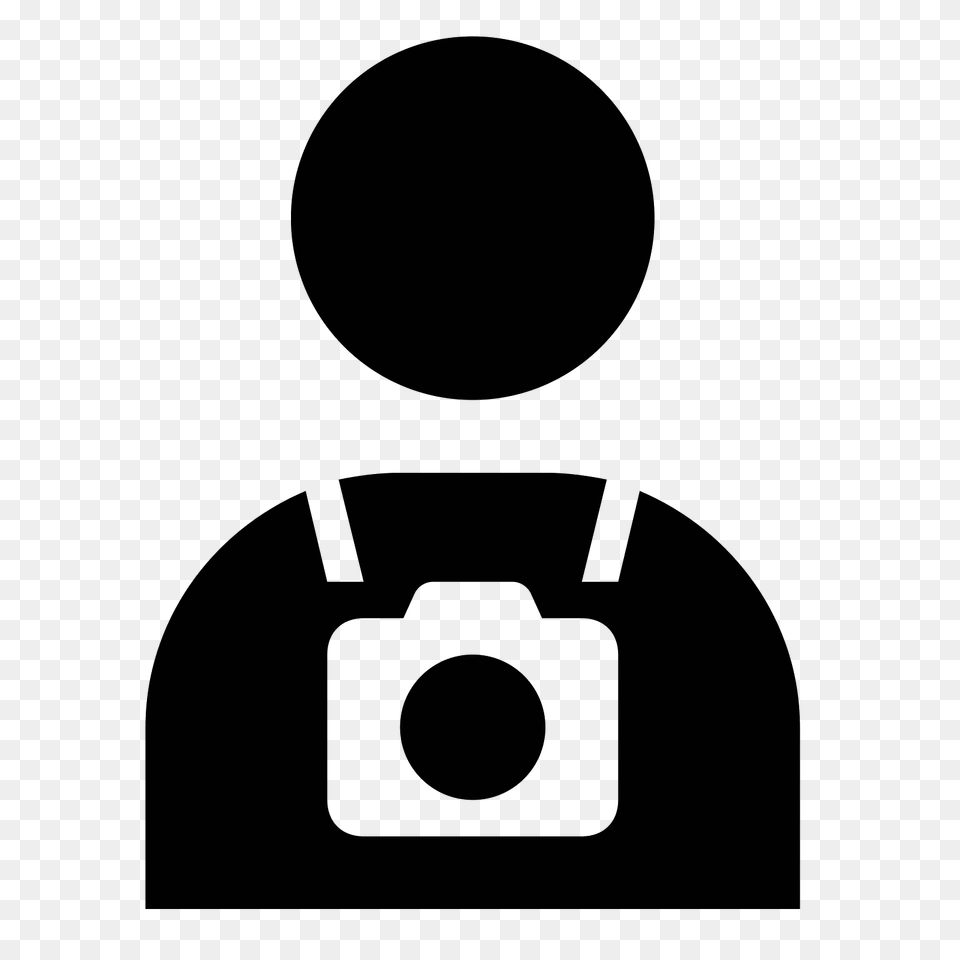 Tourist Guide Icon, Gray Png