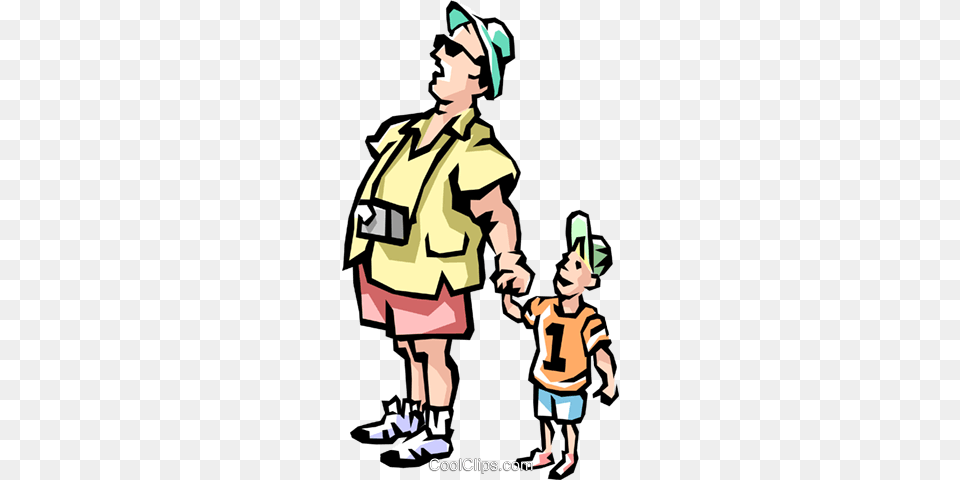 Tourists Royalty Vector Clip Art Illustration, Shorts, Clothing, Publication, Person Free Png