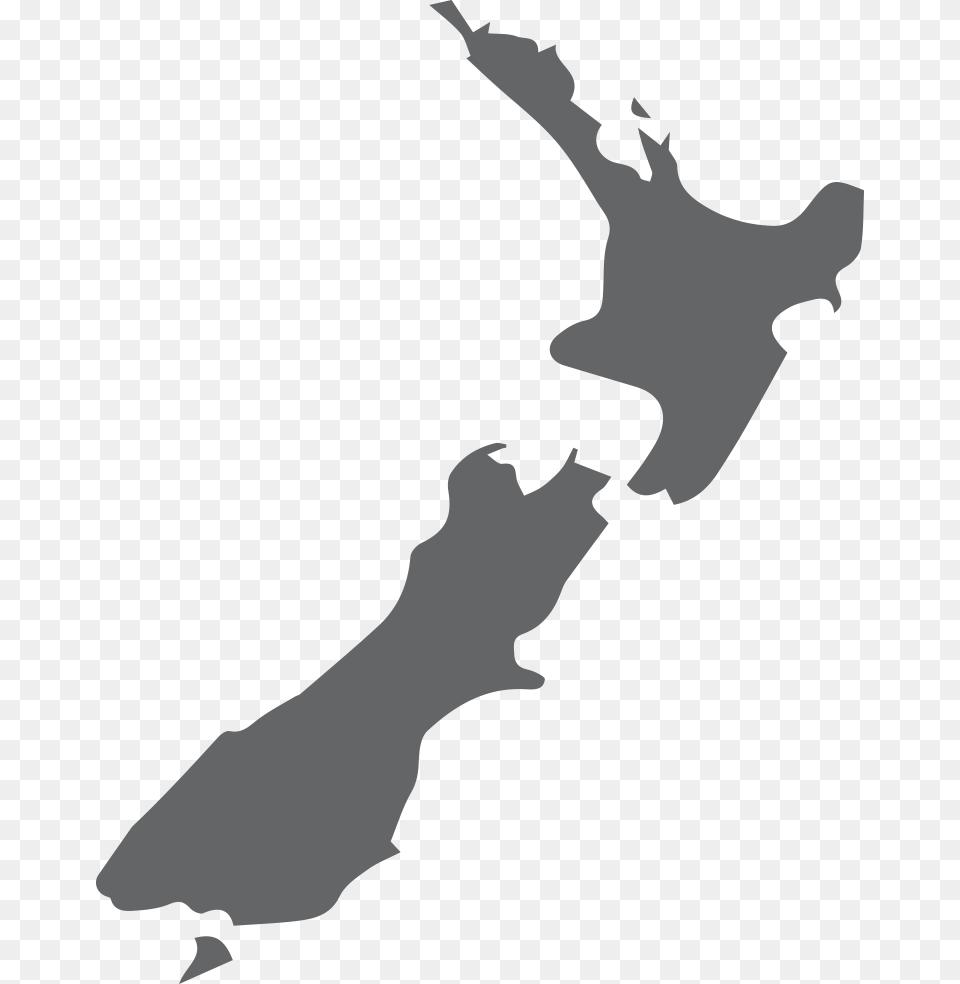 Tours In New Zealand Map Of New Zealand, Gray Png