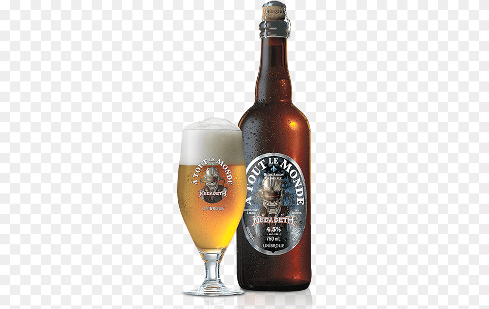 Tout Le Monde Tous Mes Amis Unibroue Grande Rserve, Alcohol, Beer, Beverage, Bottle Free Png