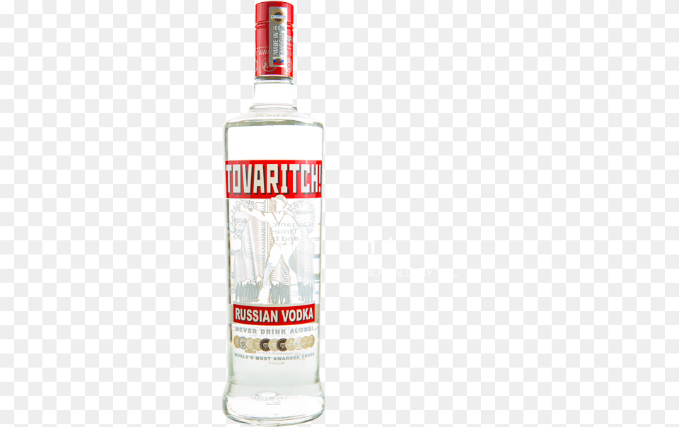 Tovaritch Vodka Bottle, Alcohol, Beverage, Liquor, Gin Png Image