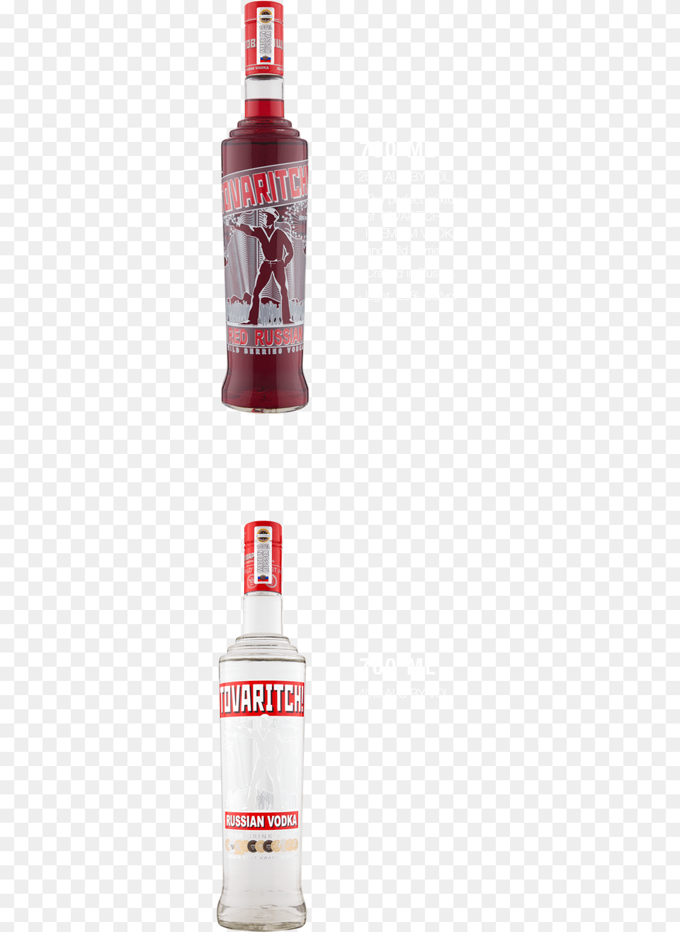 Tovaritch Vodka Comes In Different Sized Bottles Thoughtfully Vodka, Alcohol, Beverage, Gin, Liquor Free Transparent Png