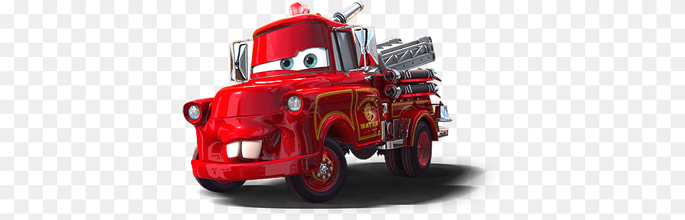 Tow Mater Transparent Cars Toons Rescue Squad Mater, Transportation, Truck, Vehicle, Fire Truck Png Image