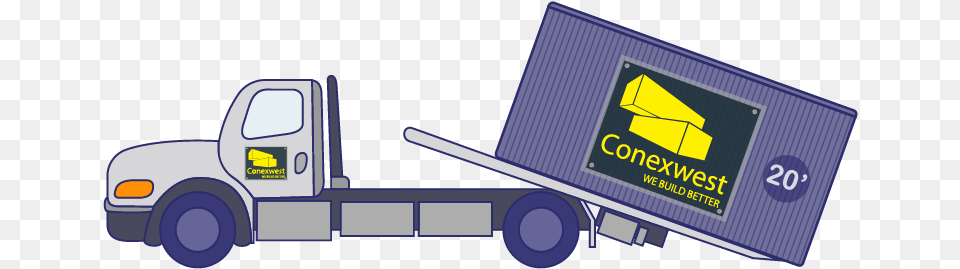 Tow Truck Container Delivery Diagram, Transportation, Vehicle Free Png Download