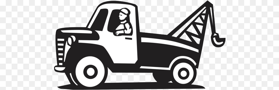 Tow Truck Simple Cartoon Tow Clipart Cliparts And Others, Vehicle, Transportation, Tow Truck, Person Png Image