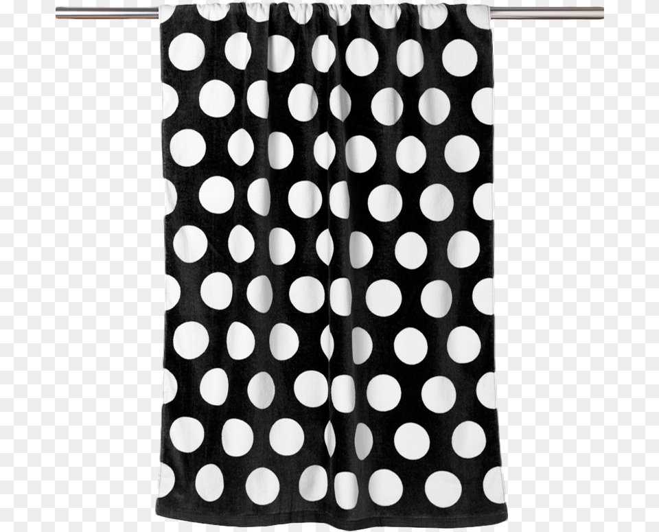 Towel With Polka Dots, Pattern, Curtain, Polka Dot Free Transparent Png