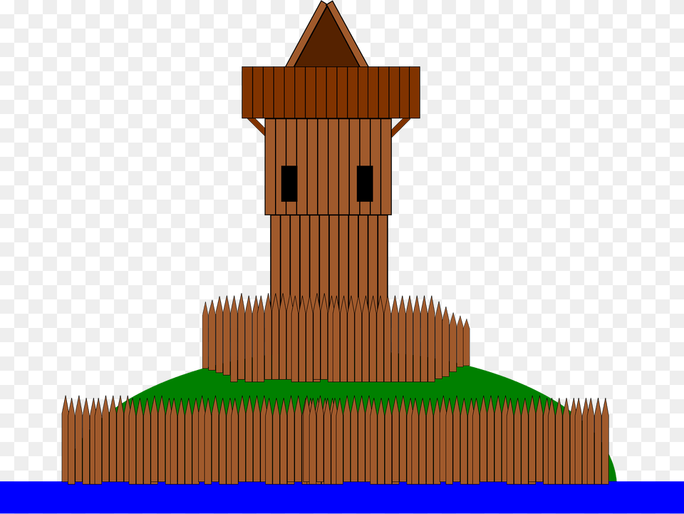Tower And Moat Clipart, Architecture, Bell Tower, Building, Clock Tower Free Png Download