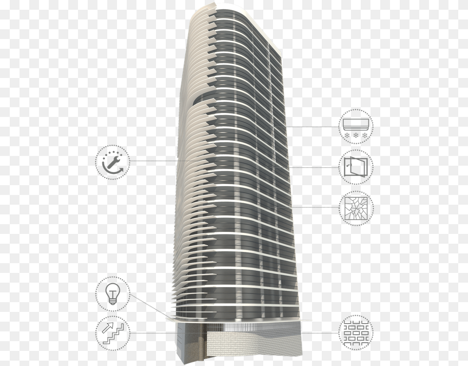 Tower Block, Urban, Skyscraper, Housing, High Rise Free Png Download
