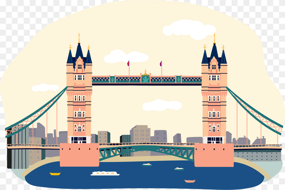 Tower Bridge Clipart, Arch, Architecture, City Free Png Download