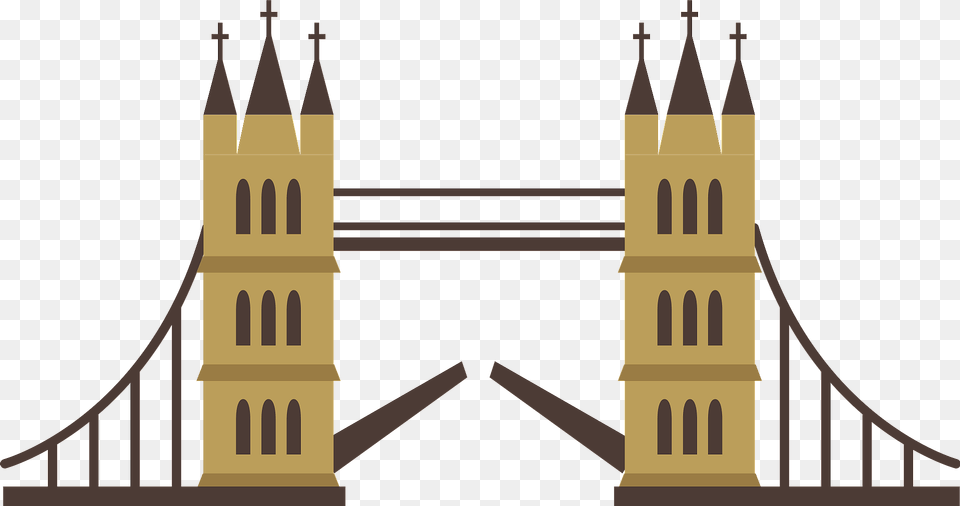 Tower Bridge Clipart, Arch, Architecture, Suspension Bridge Free Png