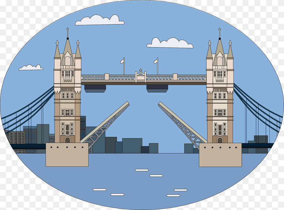 Tower Bridge Clipart, Arch, Architecture, City, Building Png