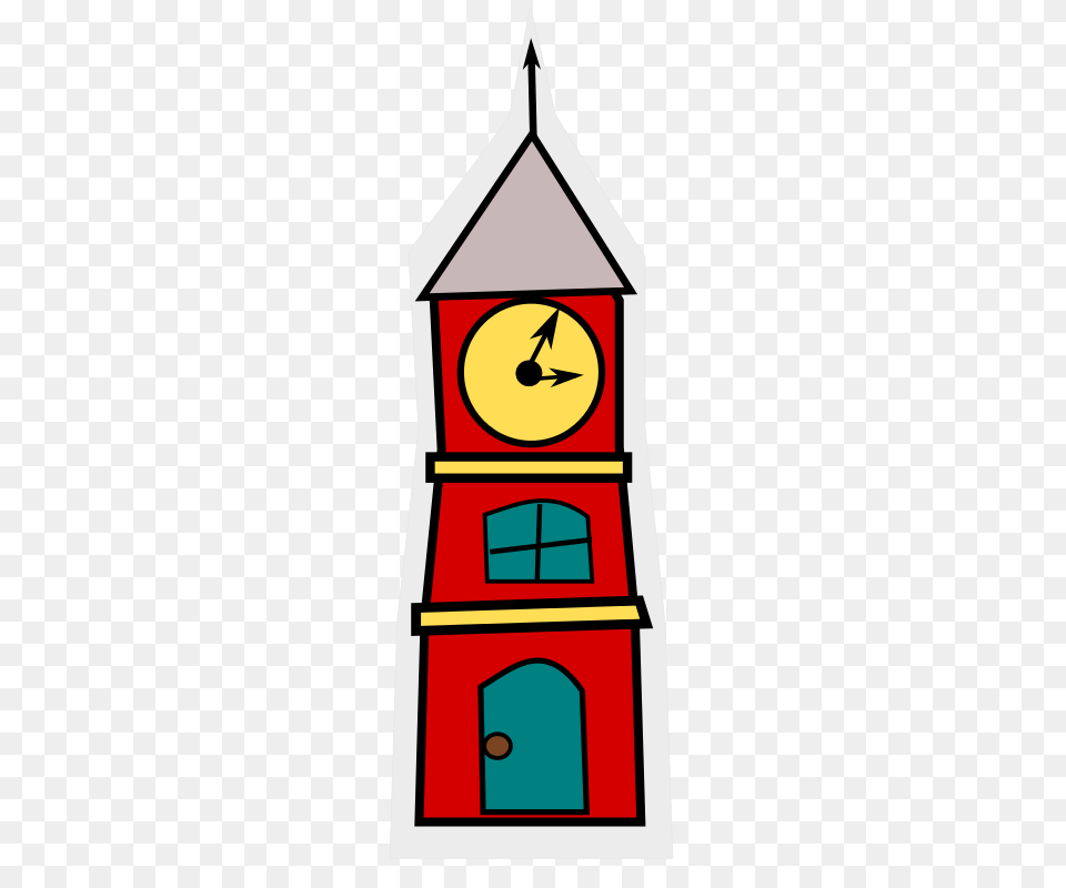Tower Cartoon, Architecture, Building, Clock Tower, Bell Tower Free Png