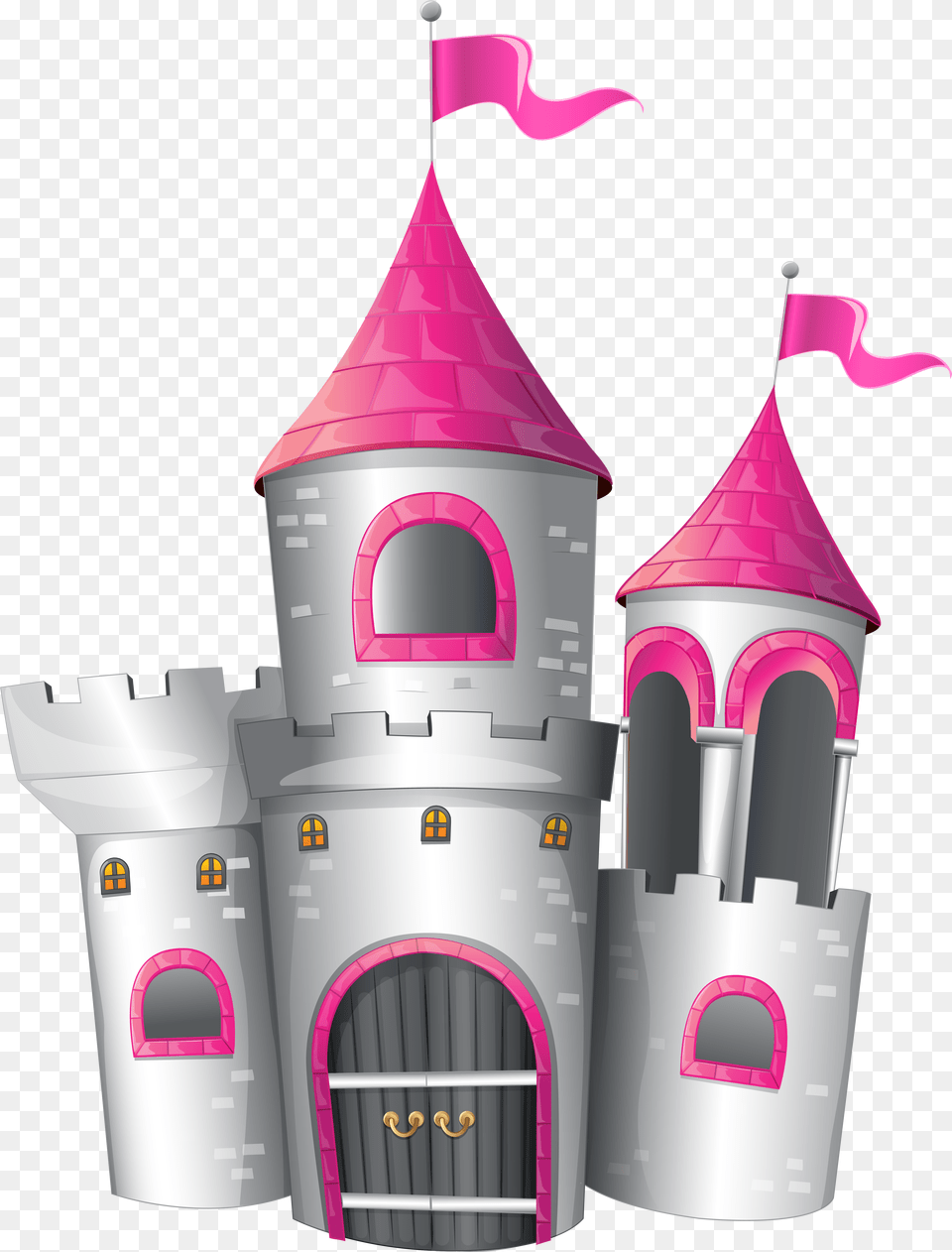 Tower Clipart Fortress Pink And White Castle, Architecture, Building, Spire Png Image