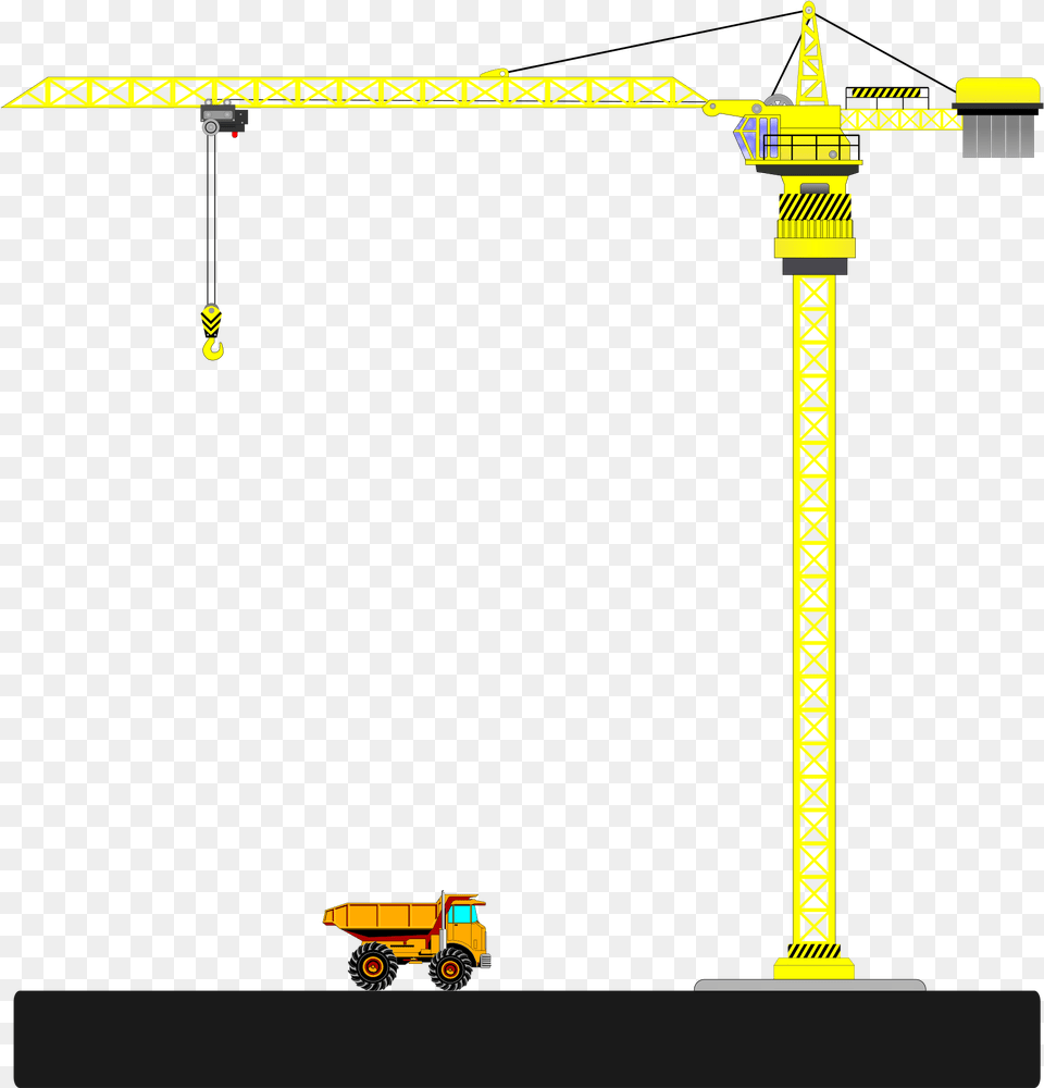 Tower Crane Clip Art, Construction, Construction Crane, Machine, Wheel Free Transparent Png