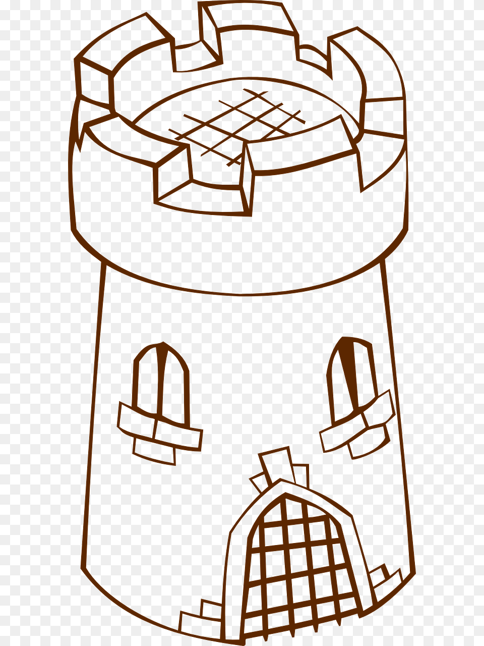 Tower Gate Medieval Middle Age Transparent Tower Png Image