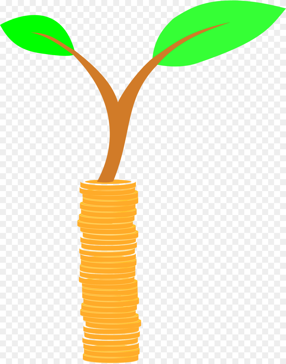 Tower Of Coins With Plant Clipart, Leaf, Dynamite, Weapon Free Png Download