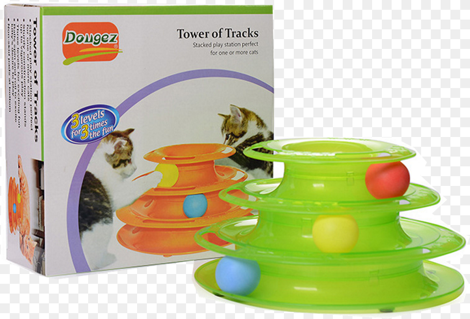 Tower Of Tracks Cat Toy Cat Toy, Animal, Mammal, Pet Free Png Download