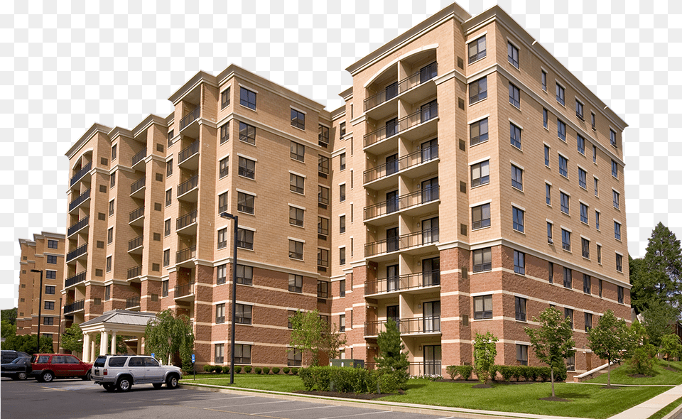 Towers At Greenville Apartments Tower Block, Apartment Building, Urban, Housing, High Rise Free Png