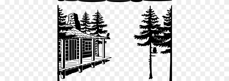 Town Musicians Of Bremen Computer Icons Black And White Cabin And Tree Svg, Outdoors, Architecture, Building, Countryside Free Transparent Png