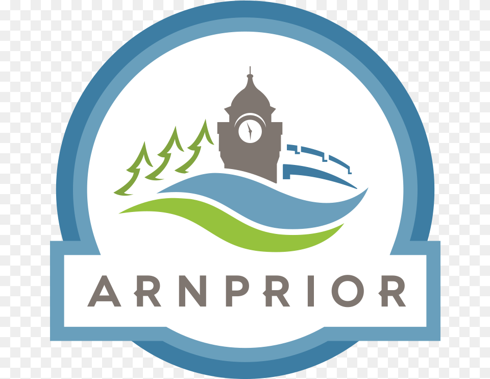 Town Of Arnprior Logo, Architecture, Building, Clock Tower, Tower Free Transparent Png