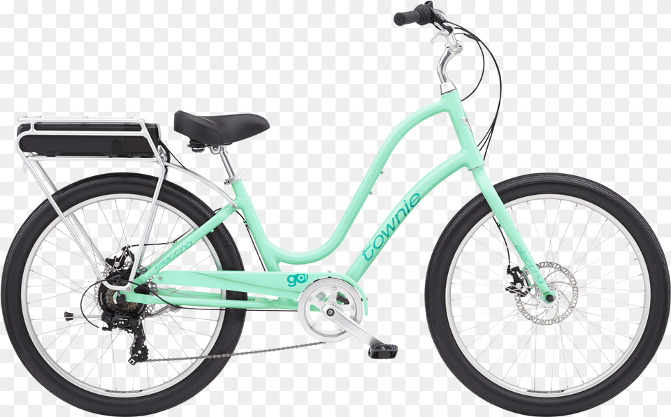 Townie Go 7d Mint Mojito Electra Townie Bike, Machine, Wheel, Bicycle, Transportation Png Image