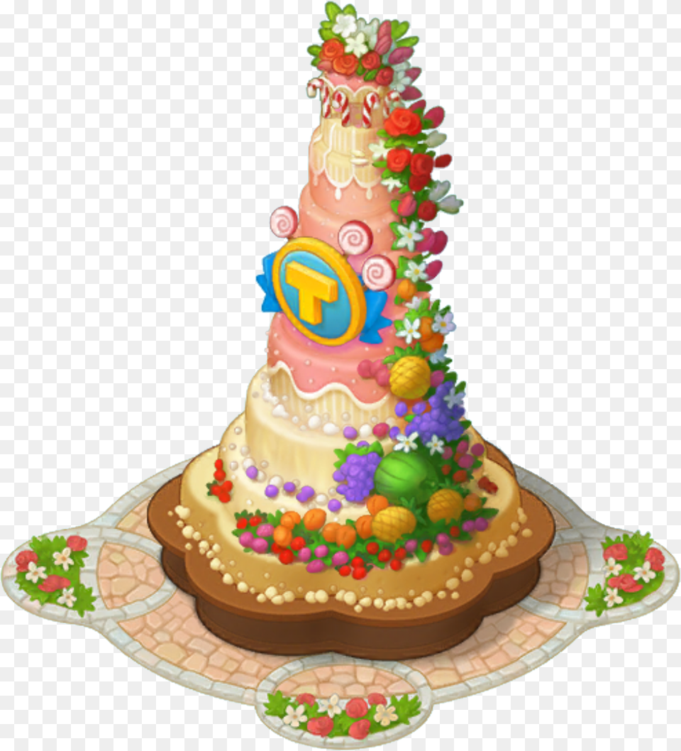 Township Wiki Biggest Cake Images, Birthday Cake, Cream, Dessert, Food Free Png Download