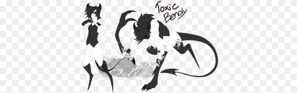 Toxic Bendy Personality, Book, Comics, Publication, Stencil Png