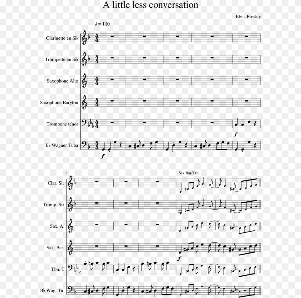 Toxic Clarinet Sheet Music, Gray Png