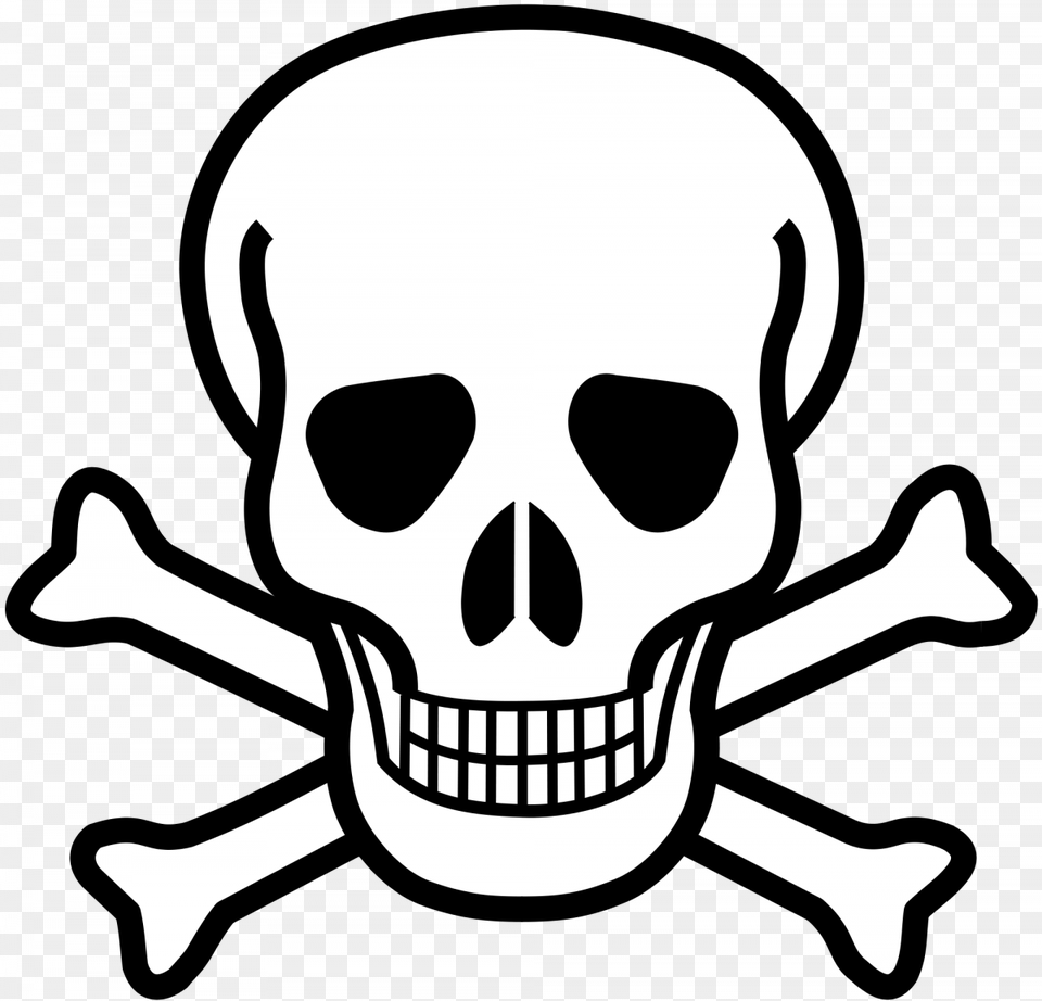 Toxic Clipart Hazardous Waste Skull And Crossbones, Stencil, Animal, Fish, Sea Life Png Image
