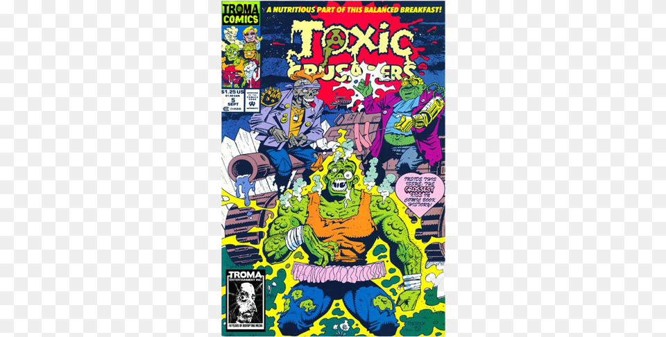 Toxic Crusaders Comic Book Toxic Crusaders, Comics, Publication, Person Free Png Download