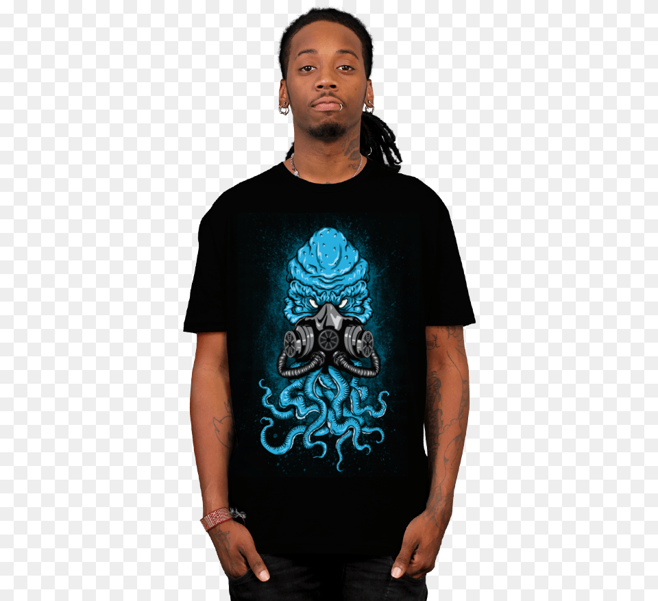 Toxic Cthulhu Vintage T Shirt Outfit Men, Tattoo, T-shirt, Clothing, Skin Free Png Download