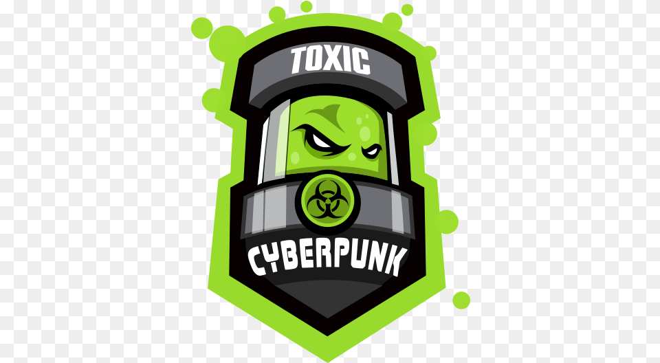 Toxic Cyberpunk Members Illustration, Badge, Logo, Symbol Free Png Download