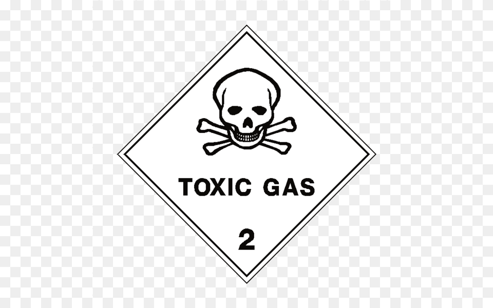 Toxic Gas 2 Label Toxic Gas 2 Symbol, Sticker, Sign, Face, Head Free Transparent Png