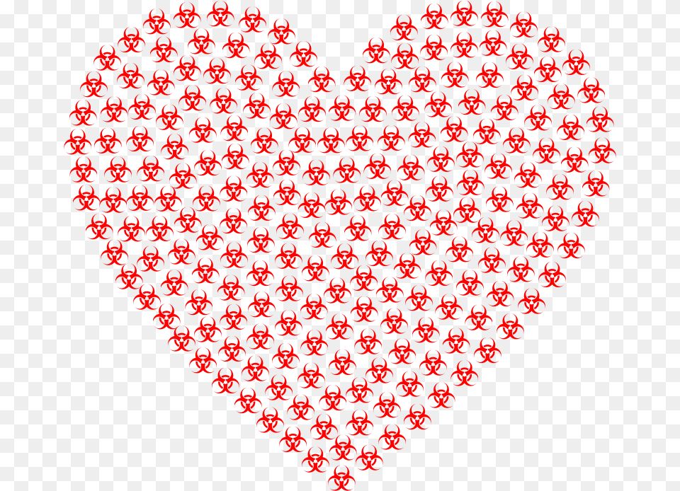 Toxic Heart Red Heart With A Peace Sign, Pattern, Accessories Free Png