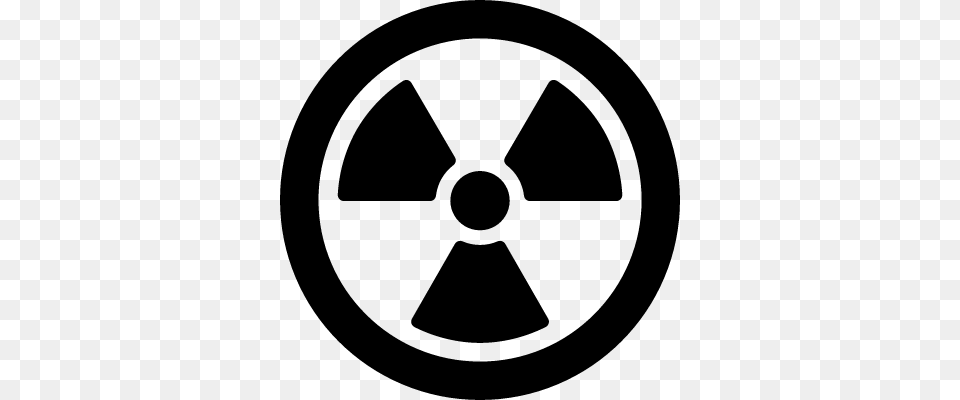 Toxic Sign Radiation Symbol No Background, Gray Png