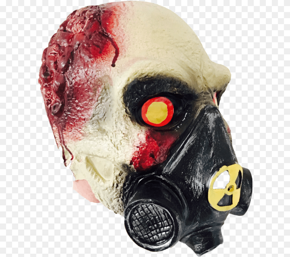 Toxic Skull Gas Mask Mask, Adult, Male, Man, Person Free Png