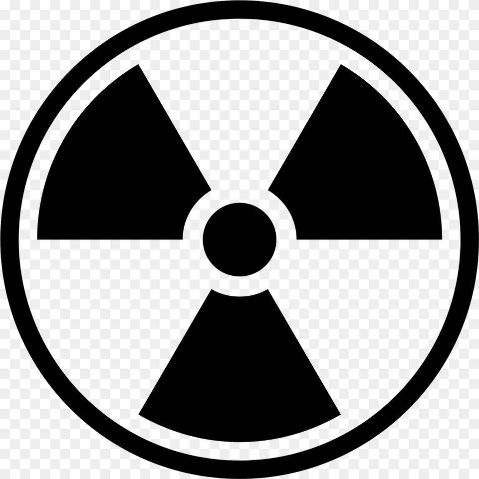 Toxic Symbol Biohazard Symbol Clipart Nuclear Radiation Symbol Black And White, Gray Png Image