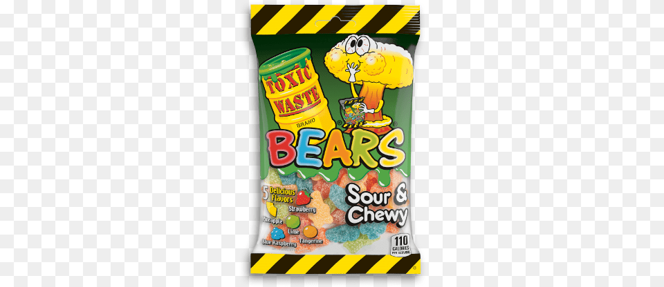 Toxic Waste Sour Bears, Food, Sweets, Candy, Snack Free Png