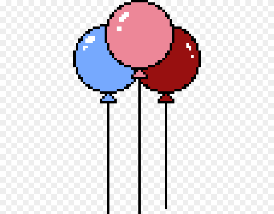 Toy Balloon Pixel Art Birthday Speech Balloon Balloons Pixel Art, Clothing, Hat, Cap Free Png