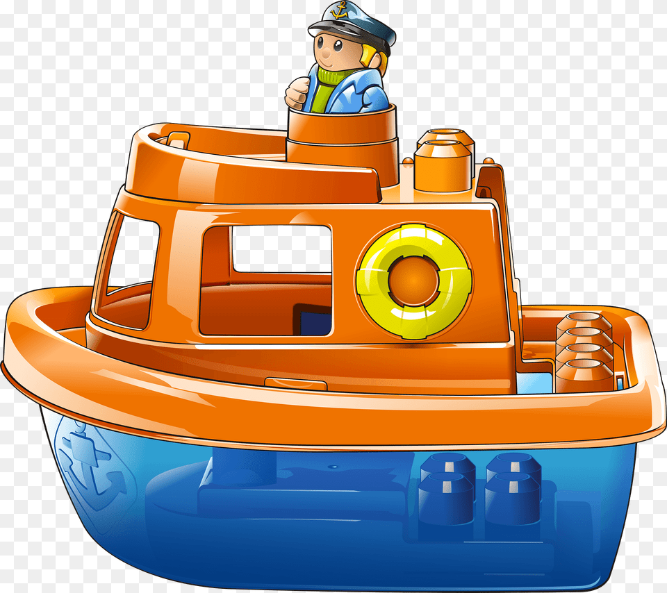 Toy Boat Clipart, Bulldozer, Machine, Transportation, Tugboat Free Png