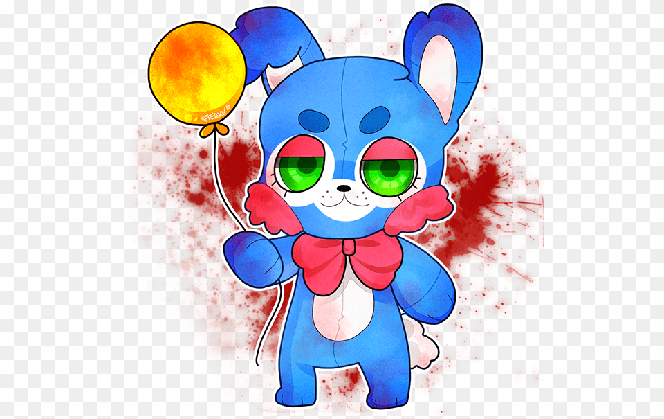 Toy Bonnie Fnaf Five Nights At Freddy39s Toy Bonnie Cute, Baby, Balloon, Person, Art Png
