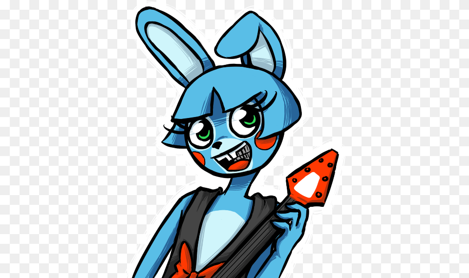 Toy Bonnie Lead Guitarist Of Freddy Fazbear39s Band Many Nights Of Pizza Toy Bonnie, Book, Comics, Publication, Person Png Image