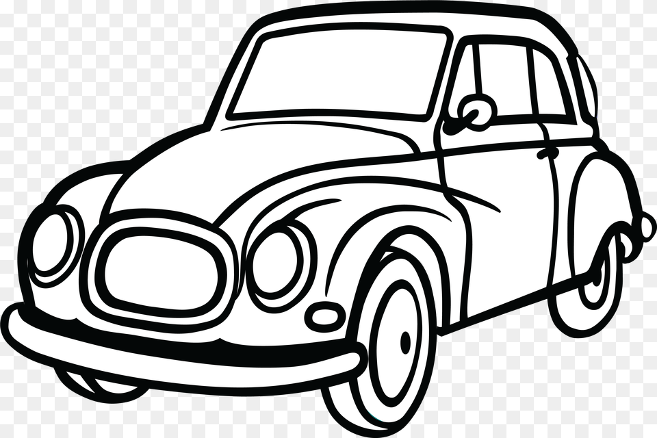 Toy Car Clipart Black And White, Stencil, Plant, Device, Grass Png Image
