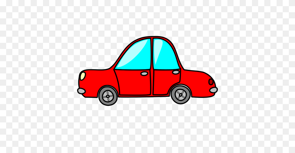 Toy Car Vector Clip Art Image, Vehicle, Sedan, Transportation, Spoke Free Png