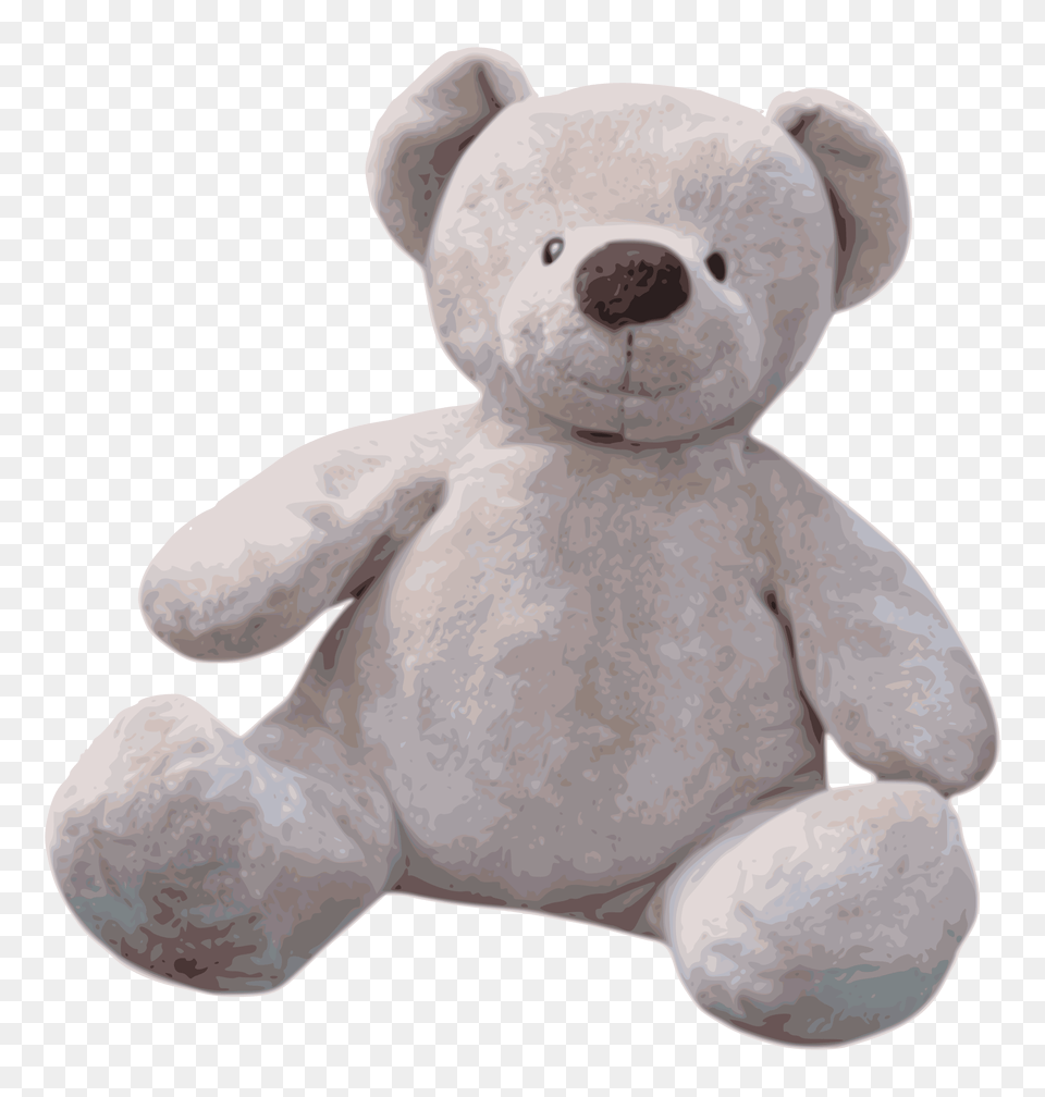 Toy Carnivoran Stuffed Clipart Transparent White Teddy Bear, Teddy Bear, Nature, Outdoors, Snow Free Png