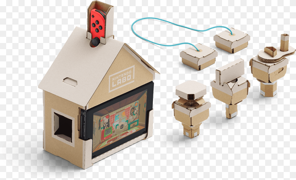 Toy Con Rc Car Nintendo Labo Toy Con House, Box, Cardboard, Carton Free Png