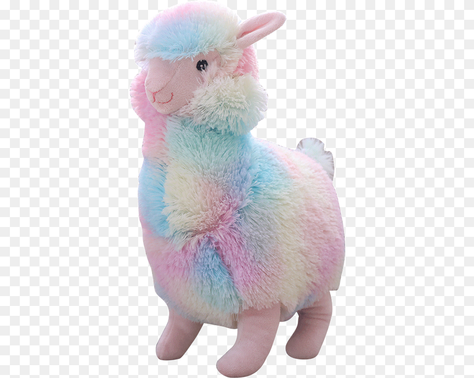 Toy Doll Rainbow Lovely Alpaca Llama Rainbow Llama Plush, Teddy Bear Free Transparent Png