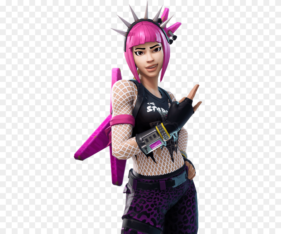 Toy Doll Royale Fortnite Battle Battlegrounds Playerunknown Power Chord Fortnite, Clothing, Person, Costume, Glove Free Png